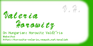 valeria horowitz business card